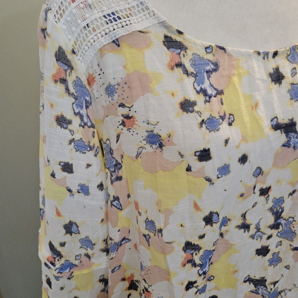 Hope & Harlow Multicolor Women's Size Large L Shirt Blouse - Picture 9 of 13